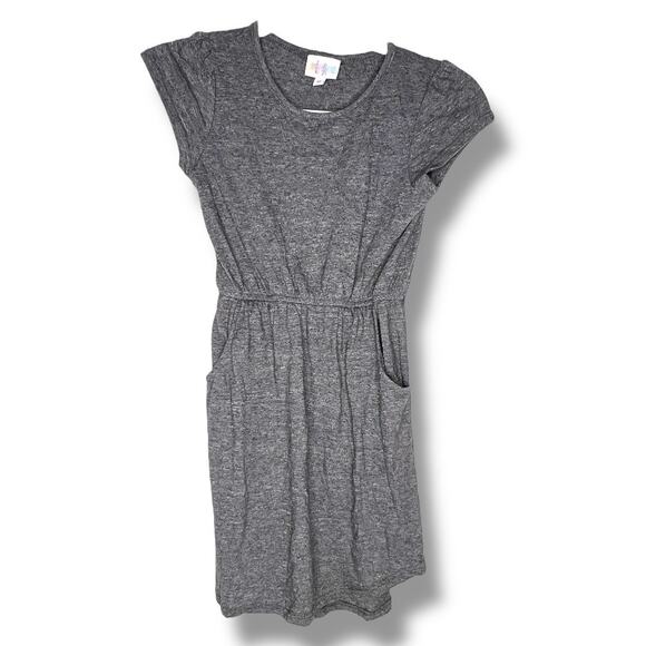 LuLaRoe Other - Girls LuLaRoe Basic Grey Mae Dress Size 10